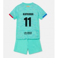 Camisa de time de futebol Barcelona Raphinha Belloli #11 Replicas 3º Equipamento Infantil 2023-24 Manga Curta (+ Calças curtas)